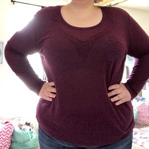 NWT Old Navy Linen Long Sleeve Top Plus Size XXL